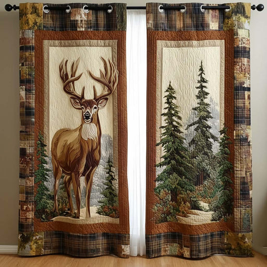 Woodland Glade Quilted Curtains NCU0NNT2408