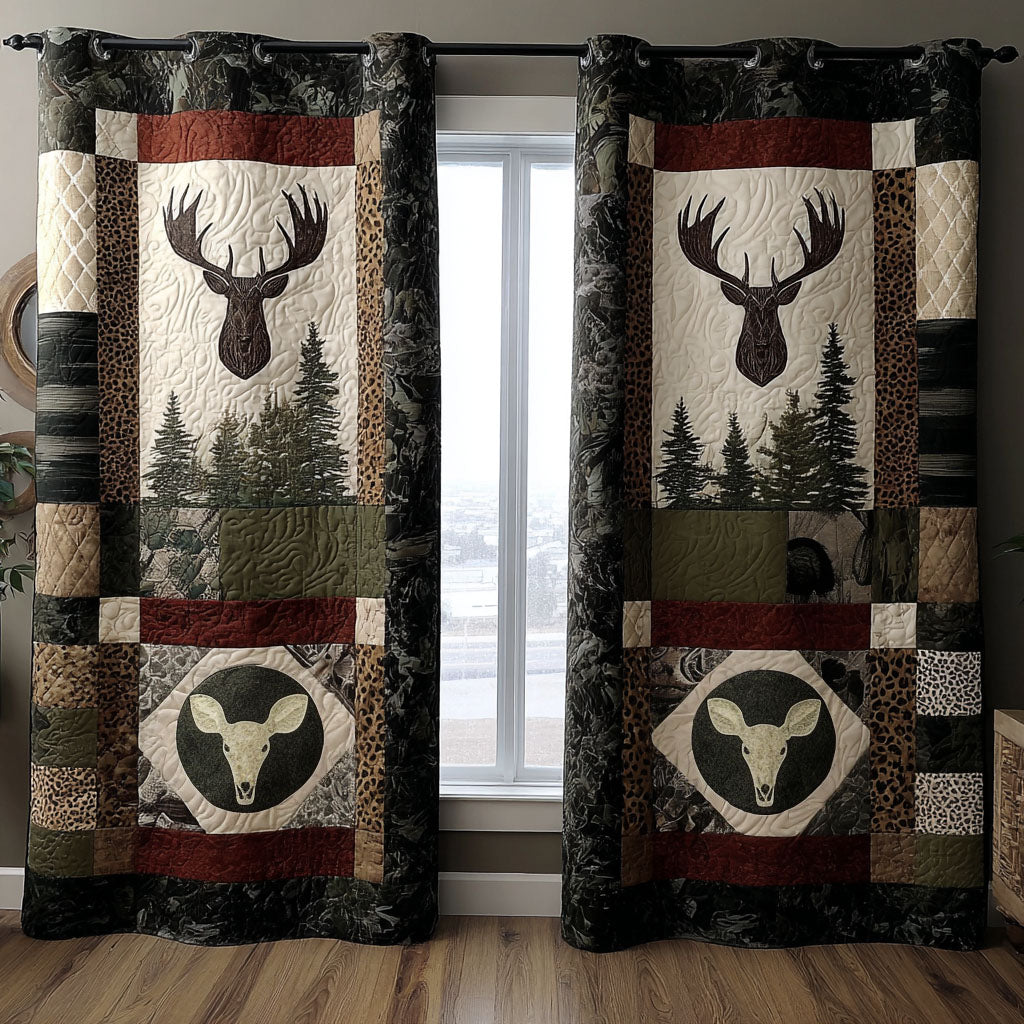 Woodland Grace Quilted Curtains NCU0PTT2195