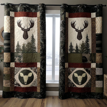 Woodland Grace Quilted Curtains NCU0PTT2195