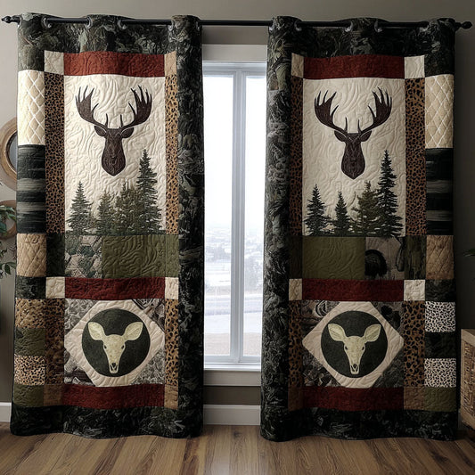 Woodland Grace Quilted Curtains NCU0PTT2195