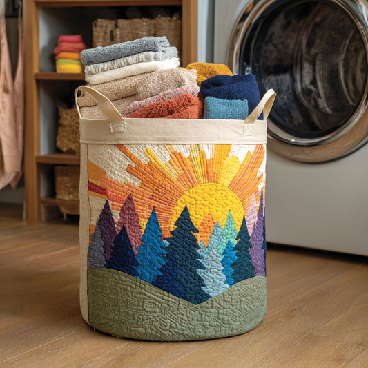 Woodland Grove Quilted Laundry Basket NCU0HNH250