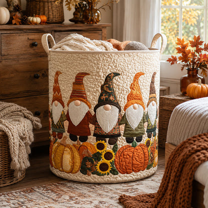 Woodland Harvest Quilted Laundry Basket NCU0PTT3291