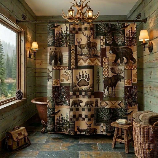 Woodland Harvest Shower Curtain NCU0DQQ0664