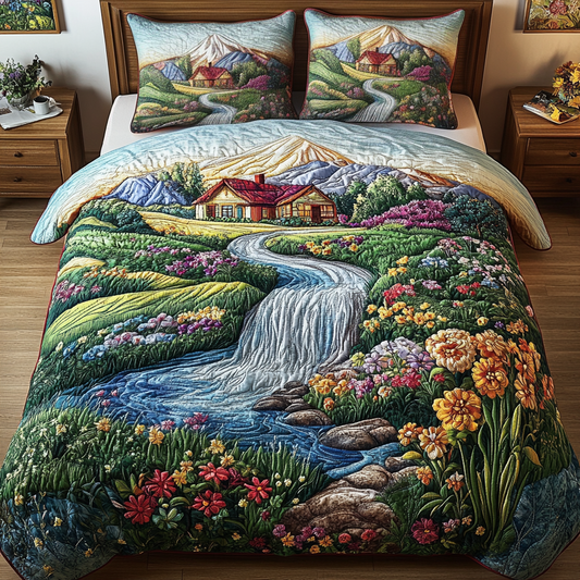 Woodland Haven 3-Piece Quilted Bedding Set NCU0NVH345