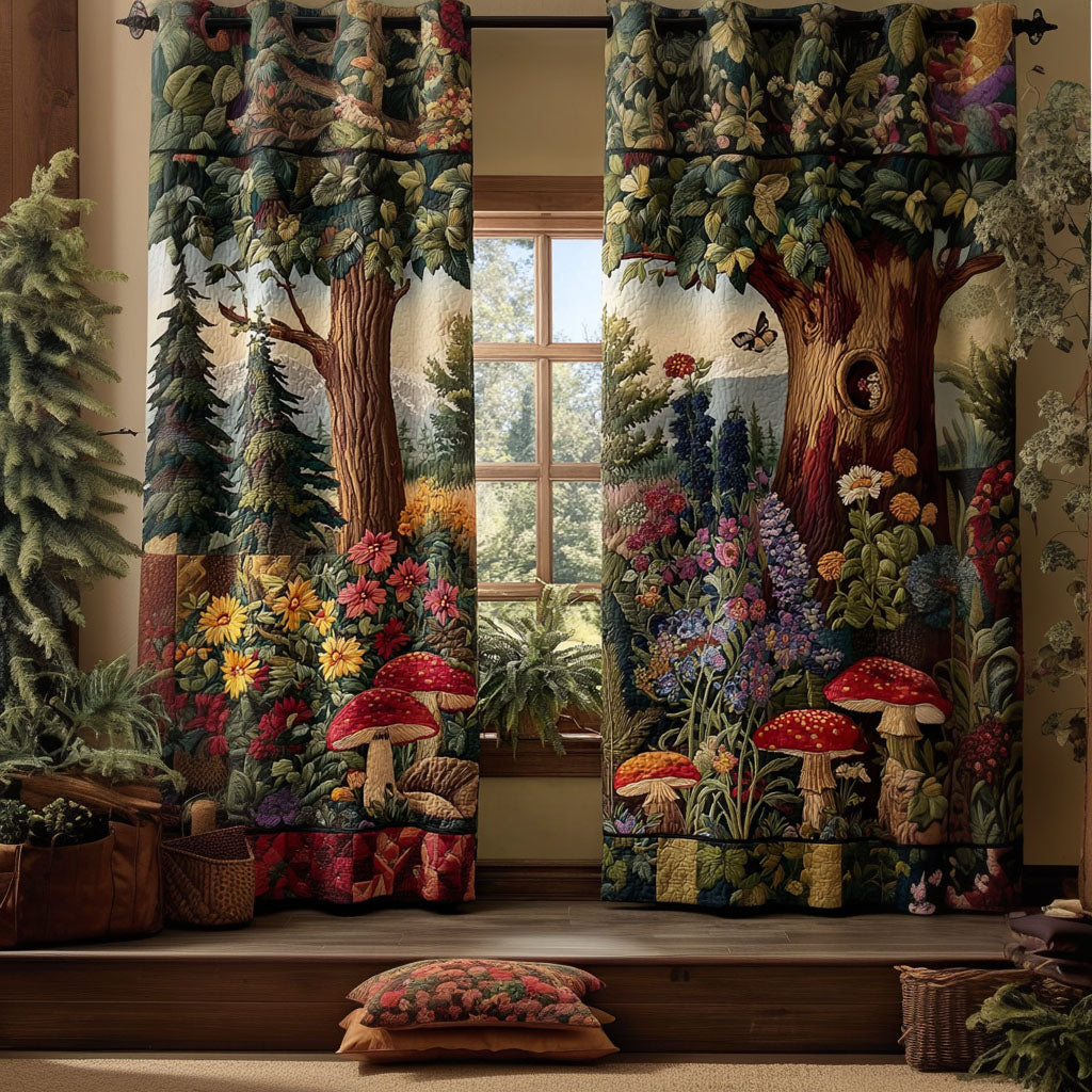 Woodland Haven Quilted Curtains NCU0PTT2230
