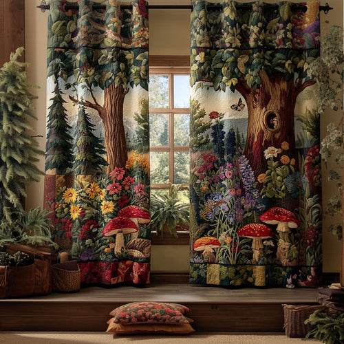 Woodland Haven Quilted Curtains NCU0PTT2230