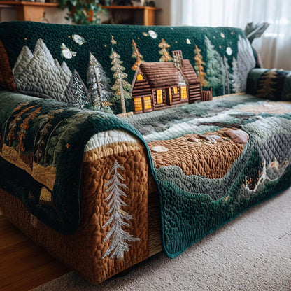 Woodland Haven Quilted Sofa Cover NCU0DV1864