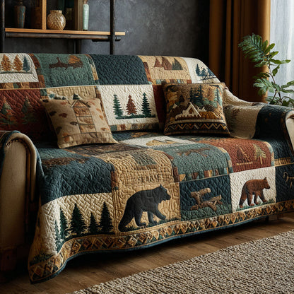 Woodland Hearth Quilted Sofa Cover NCU0PTT2832