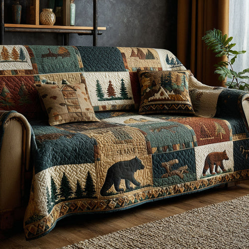 Woodland Hearth Quilted Sofa Cover NCU0PTT2832