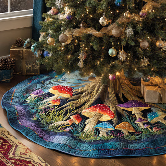 Woodland Magic Haven Christmas Quilted Tree Skirt NCU0PTT2259