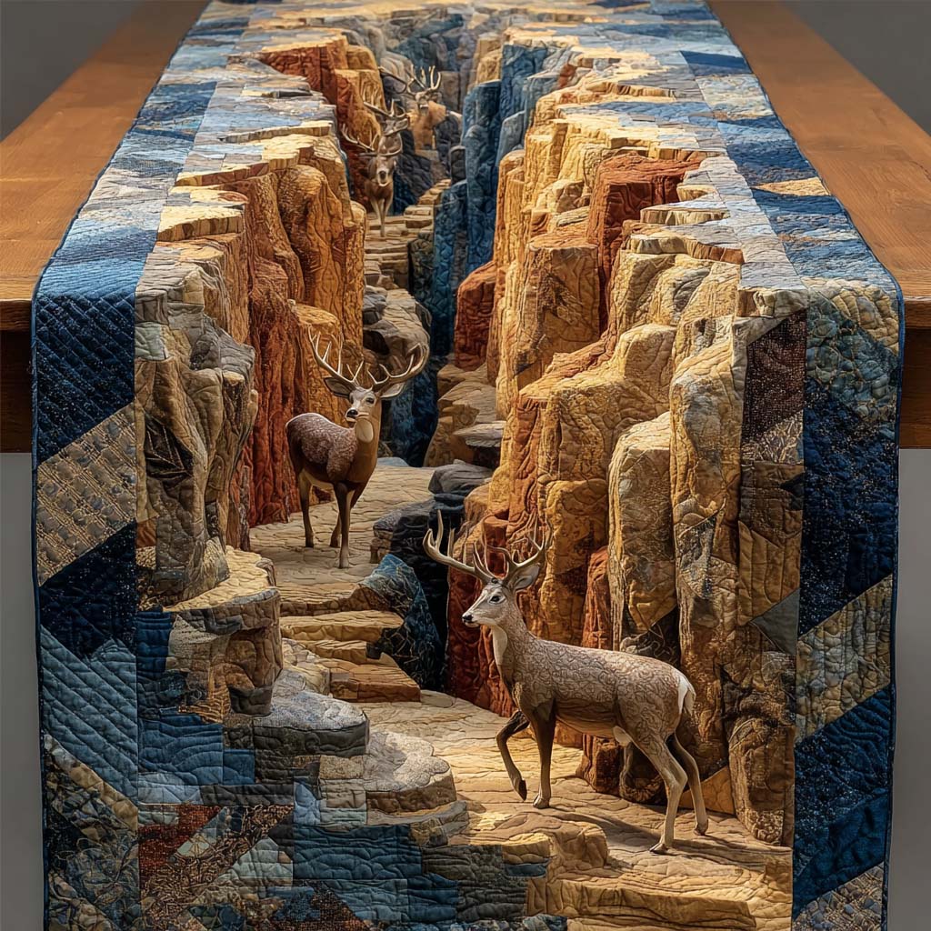 Woodland Majesty Quilted Table Runner NCU0NNL079