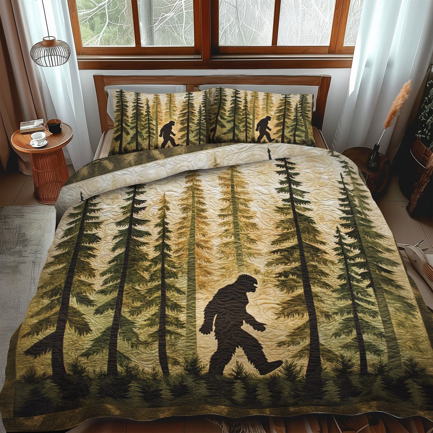 Woodland Mystery 3-Piece Quilted Bedding Set NCU0PTT146