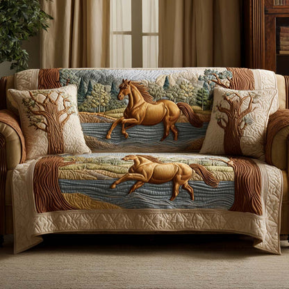 Woodland Pace Quilted Sofa Cover NCU0NXD1345