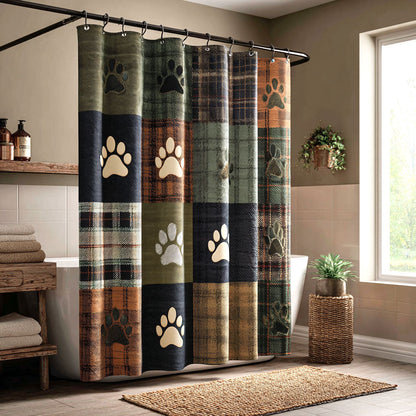 Woodland Paw Shower Curtain NCU0NTV876