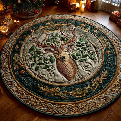 Woodland Spirit Quilted Round Mat NCU0NTV560