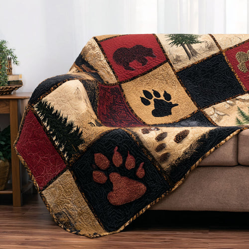 Woodland Totem Quilted Blanket NCU0PTT2766