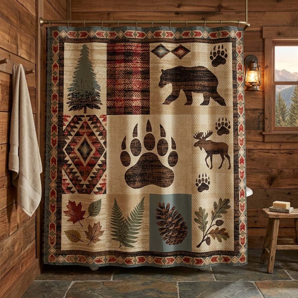 Woodland Trail Shower Curtain NCU0DQQ0674