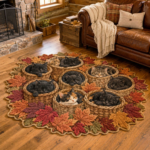 Woodland Whiskers Custom Shape Area Rug NCU0NTD2163