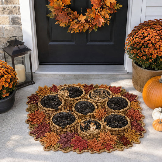 Woodland Whiskers Custom Shape Doormat NCU0NTD2163