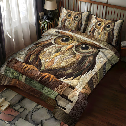 Woodland Wisdom 3-Piece Quilted Bedding Set NCU0VL784