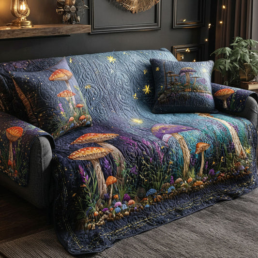 Woodlight Trail Quilted Sofa Cover NCU0PTT2281