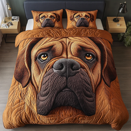 Woof Wrap 3-Piece Quilted Bedding Set NCU0NVH796