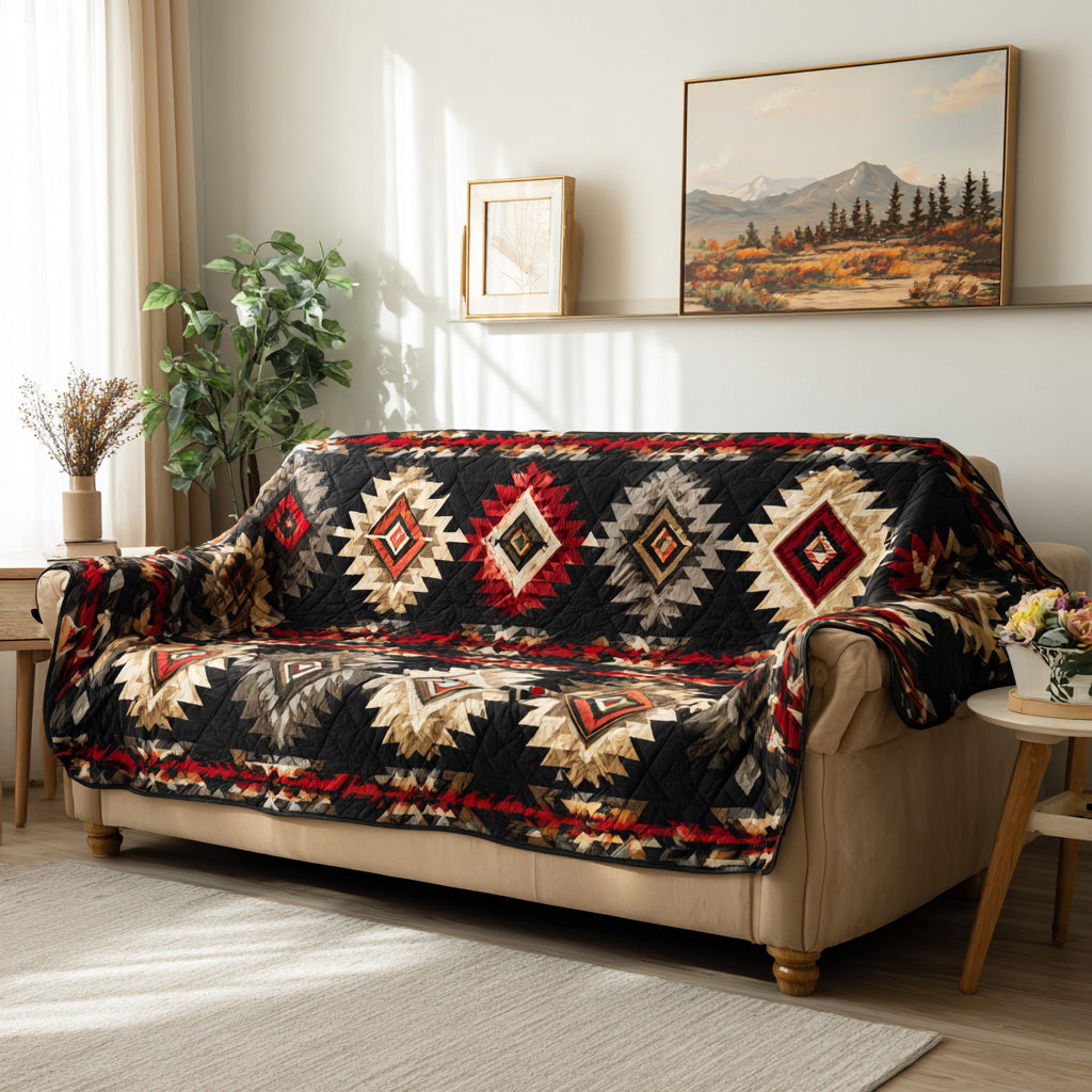 Woven Traditions Quilted Sofa Cover NCU0LDH519