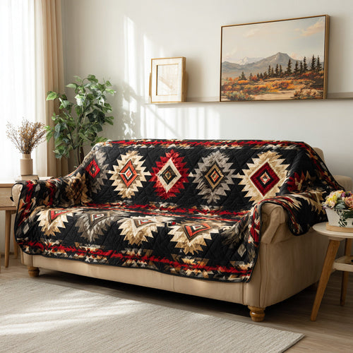Woven Traditions Quilted Sofa Cover NCU0LDH519