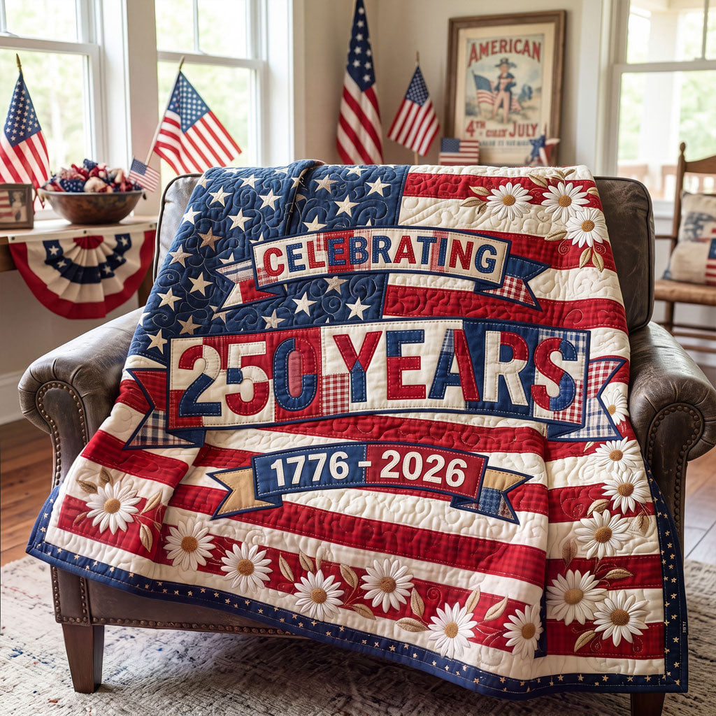 Wreath of Valor Quilted Blanket NCU0PTT3125