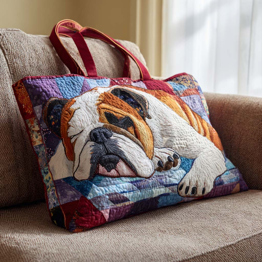 Wrinkled Charm Quilted Tote Bag NCU0PTT1838