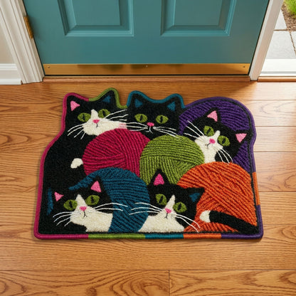 Yarn Cats Custom Shape Doormat NCU0NNT3097