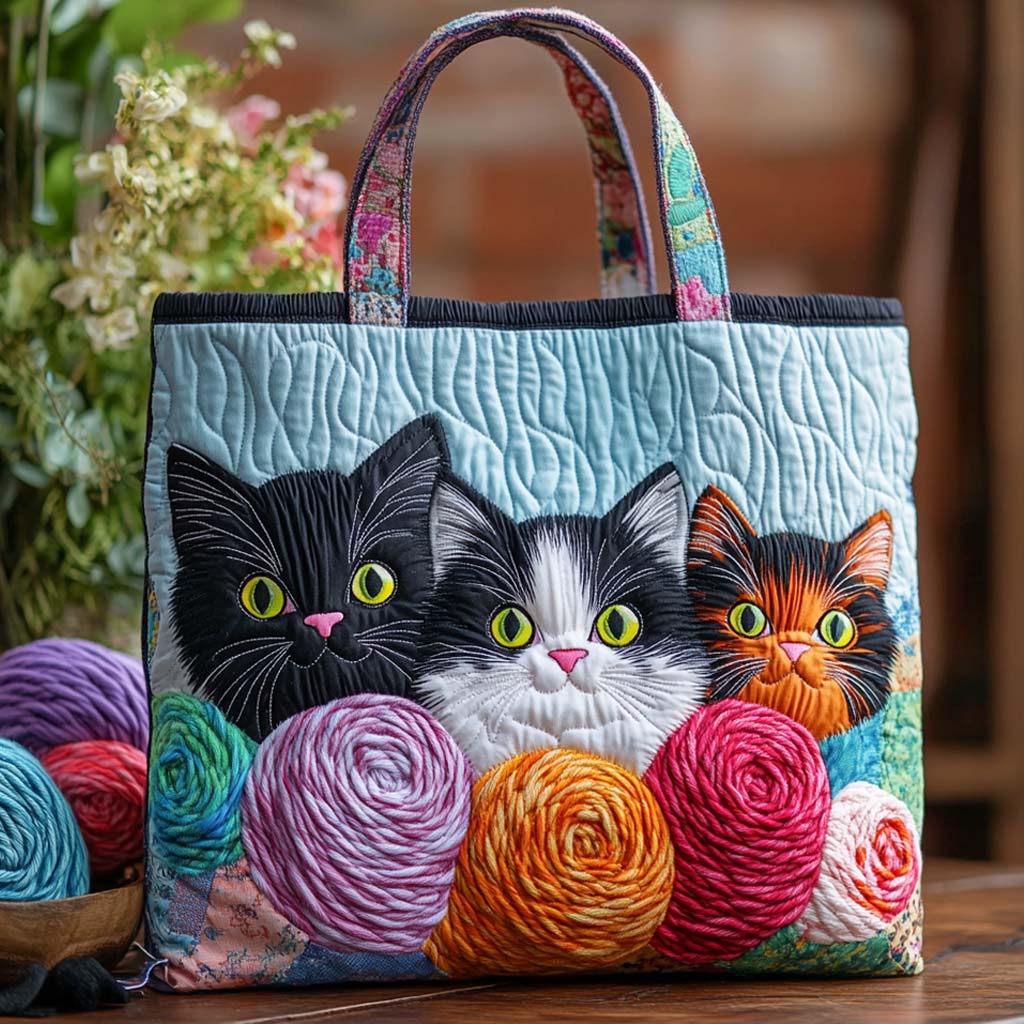 Yarn Guardians Quilted Tote Bag NCU0NXD604