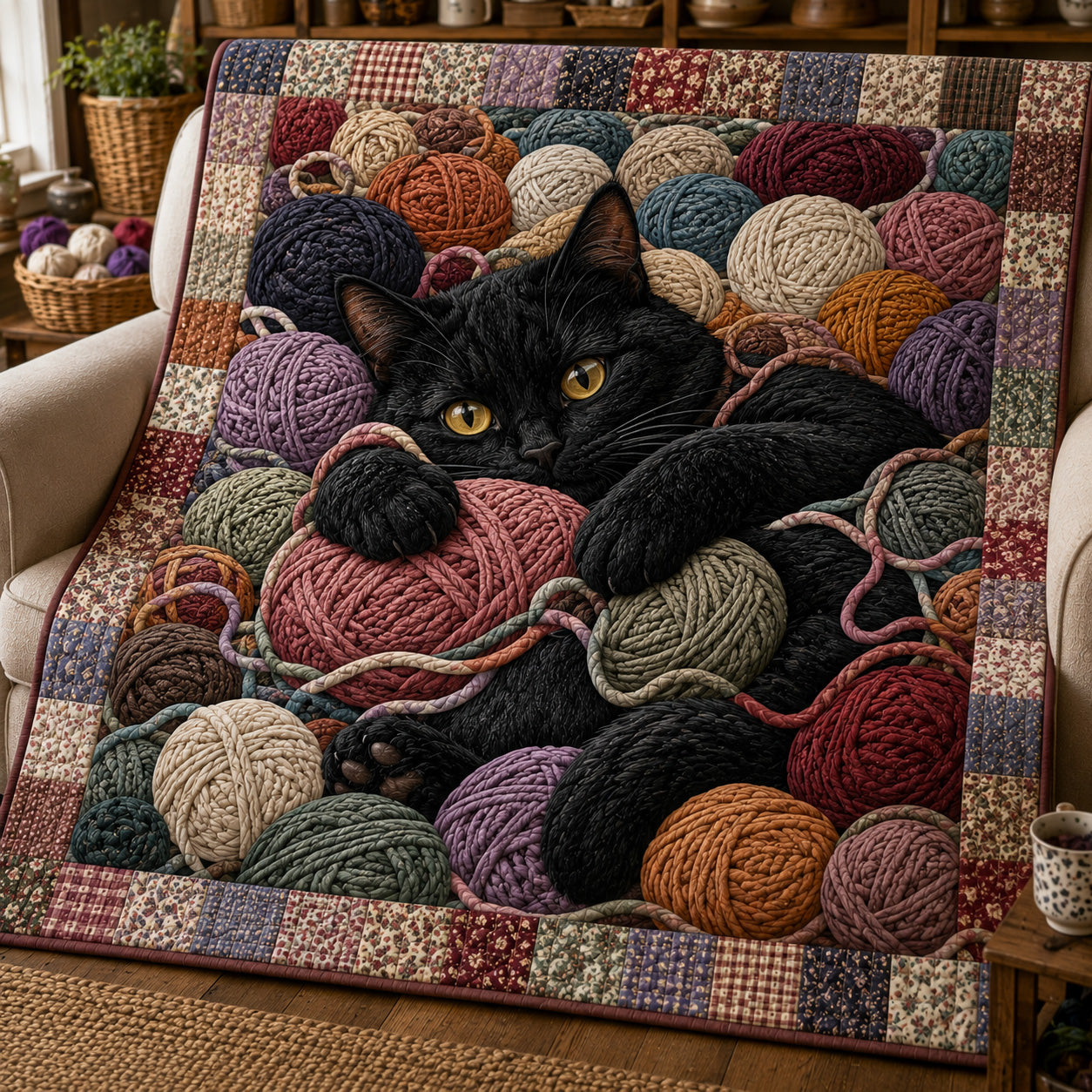 Yarn Haven Quilted Blanket NCU0NTV1130