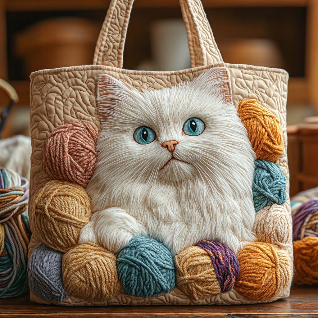 Yarn Whisperer Quilted Tote Bag NCU0NXD554