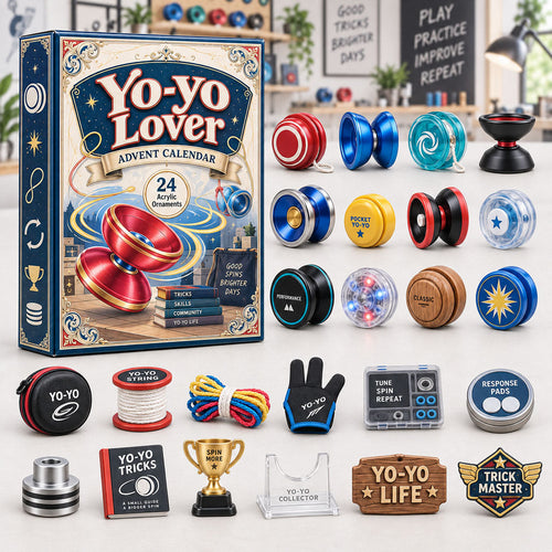 CHRISTMAS KICKOFF 40% OFF - Yo-yo Lover Advent Calendar 2026 - 24-Day Festive Countdown, Acrylic Charms Blind Box - Gift For Yo-yo Lovers AC0HA280