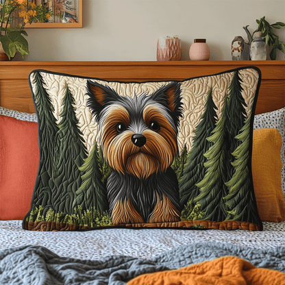 Yorkie Love Quilted Bedding Pillow Case NCU0DV491