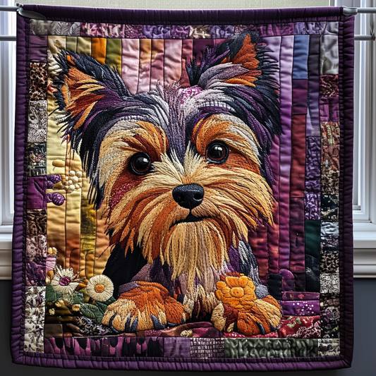 Yorkie Nest Quilted Blanket NCU0DV479