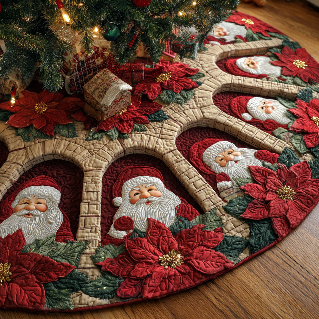 Yuletide Archway Christmas Quilted Tree Skirt NCU0NTV653
