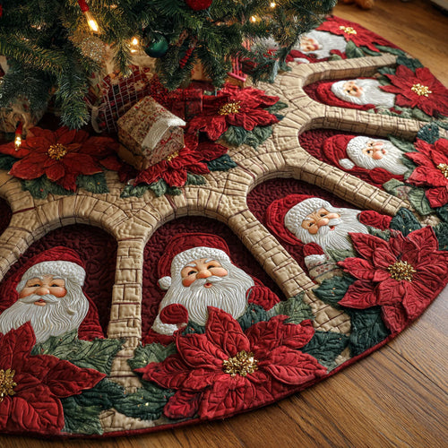 Yuletide Archway Christmas Quilted Tree Skirt NCU0NTV653