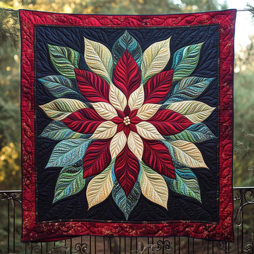 Yuletide Bloom Quilted Blanket NCU0NT1506