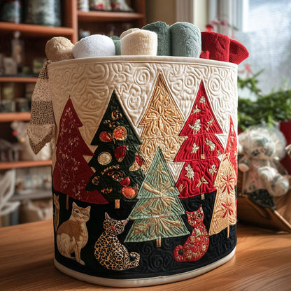 Yuletide Comfort Quilted Laundry Basket NCU0PTT1930