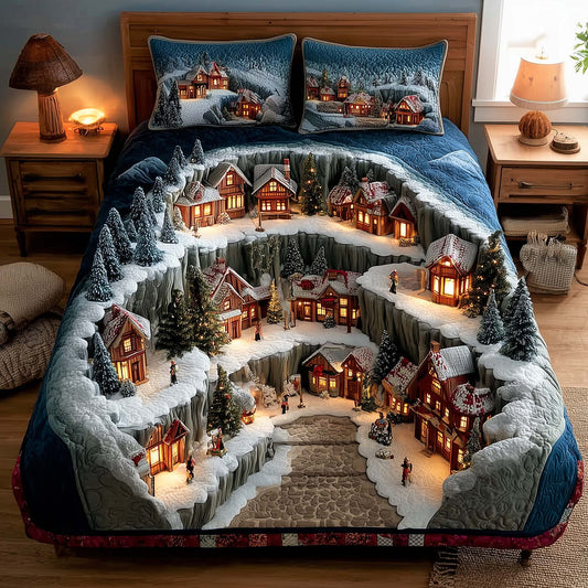 Yuletide Hollow 3-Piece Quilted Bedding Set NCU0NNL126