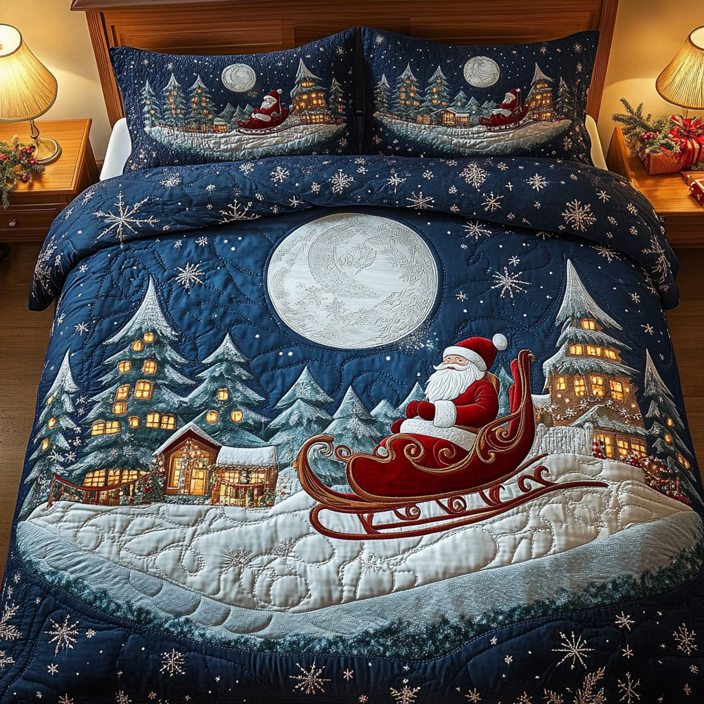 Yuletide Joy 3-Piece Quilted Bedding Set NCU0DDK084