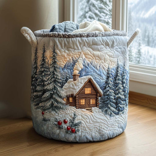 Yuletide Light Quilted Laundry Basket NCU0NNT1650