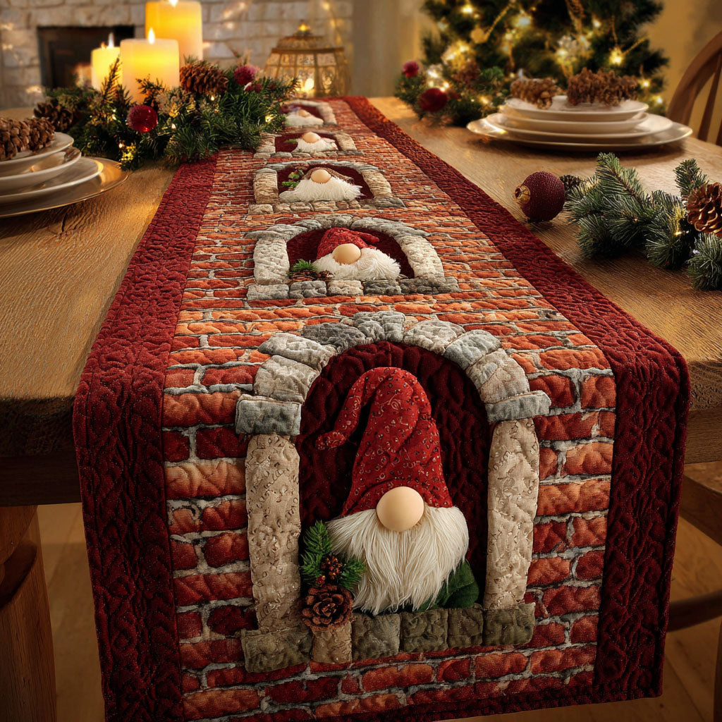 Yuletide Line Quilted Table Runner NCU0NTV538