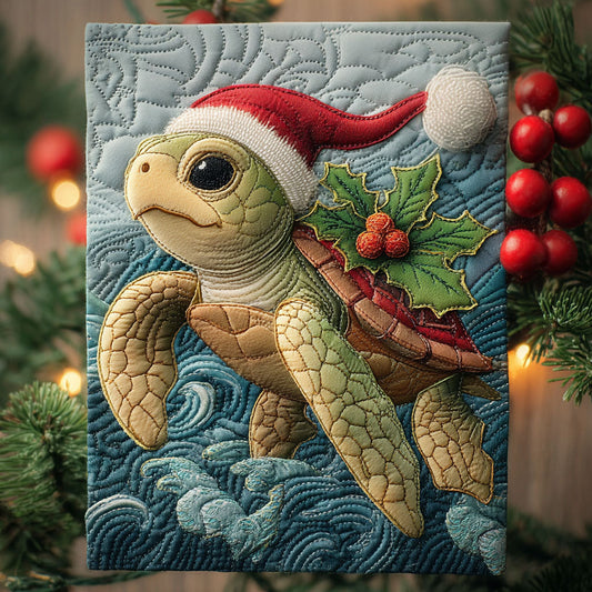 Yuletide Sea Traveler Quilted Fabric Postcard NCU0PTT2417