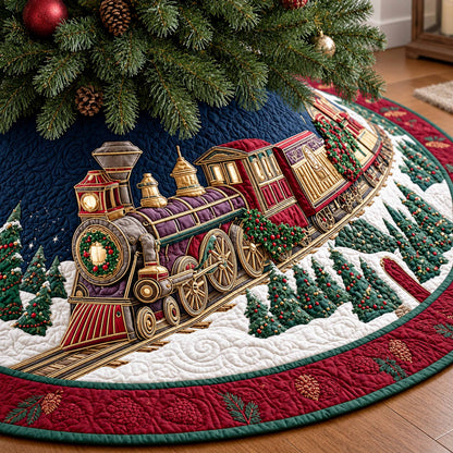 Yuletide Station Christmas Quilted Tree Skirt NCU0NTD2261
