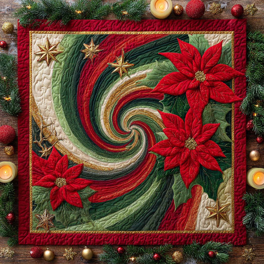 Yuletide Whirlwind Quilted Table Topper NCU0NXD230