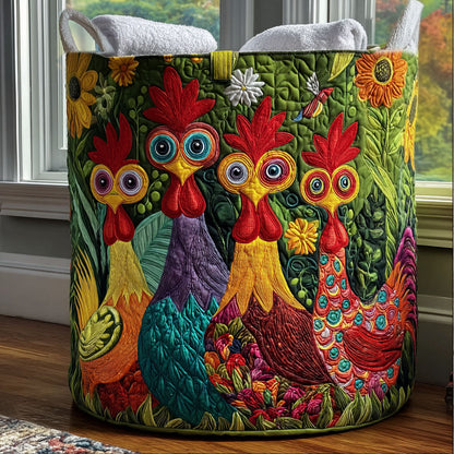 Zany Crow Crew Quilted Laundry Basket NCU0PTT1670