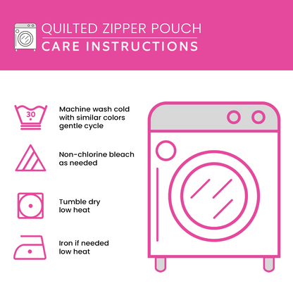 Book Shih Tzu Quilted Zipper Pouch NCU0NXD712